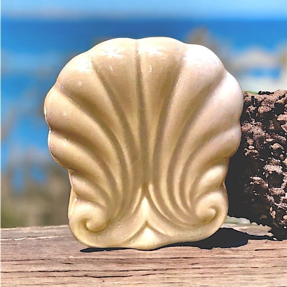 Sea Shell l Napkin or Mail holder l Home, Office, Bath l Glazed Ceramic, Glass